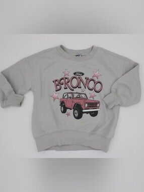 Old Navy Ford Bronco Graphic Crewneck Sweatshirt XS 5 Blue Pink